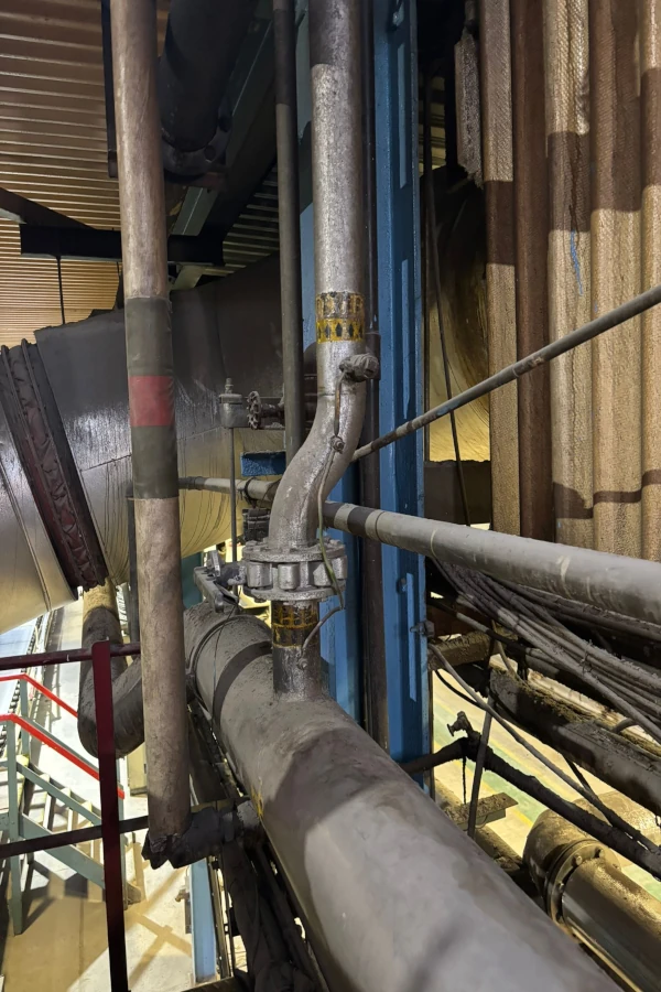 Gas line removal before 4